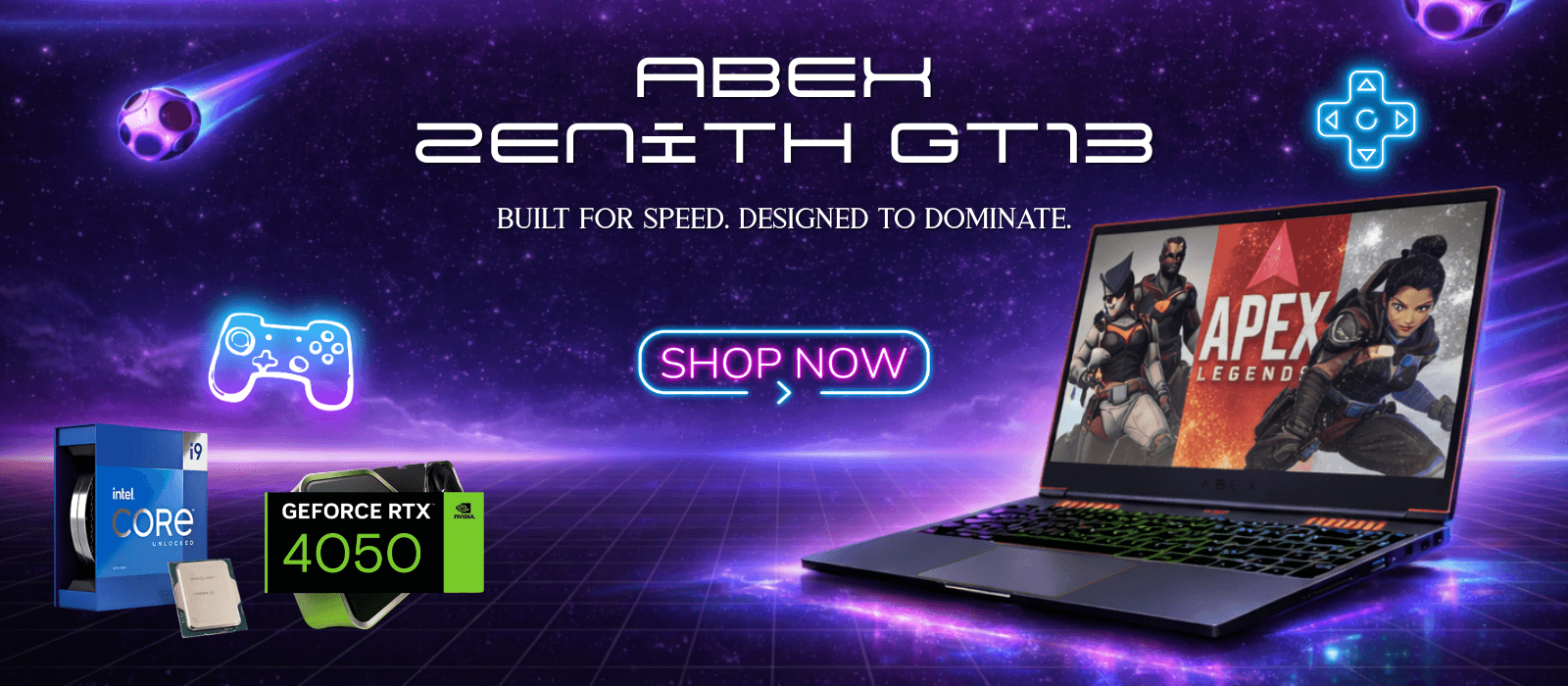 Zenith GT13 website banner desktop