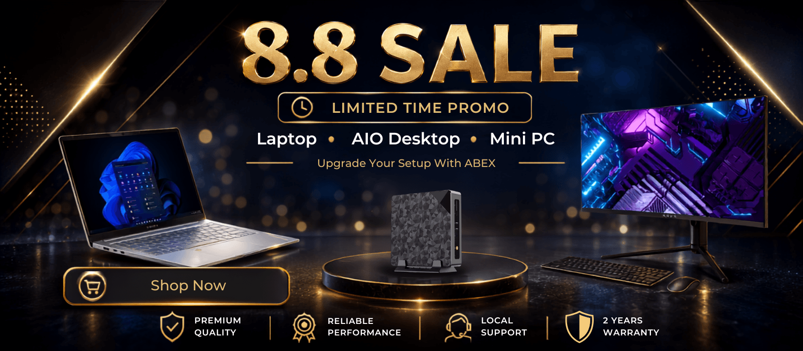 8.8 sale abex website desktop