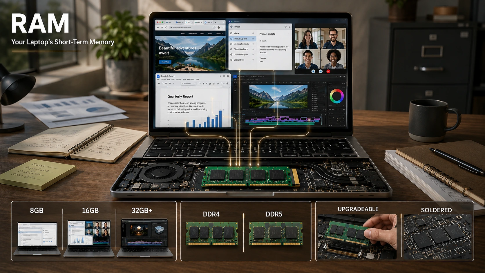 RAM Your Laptops Short-Term Memory